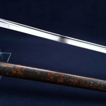 British WW1 1908 Pattern Cavalry Troopers Sword with Field Camouflage Paint, Dated 1916 - 10